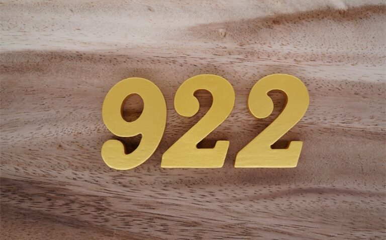 Unveiling the 922 Angel Number Meaning in Your Life Journey