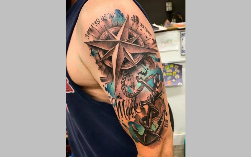 Sailor’s Anchor with Nautical Stars